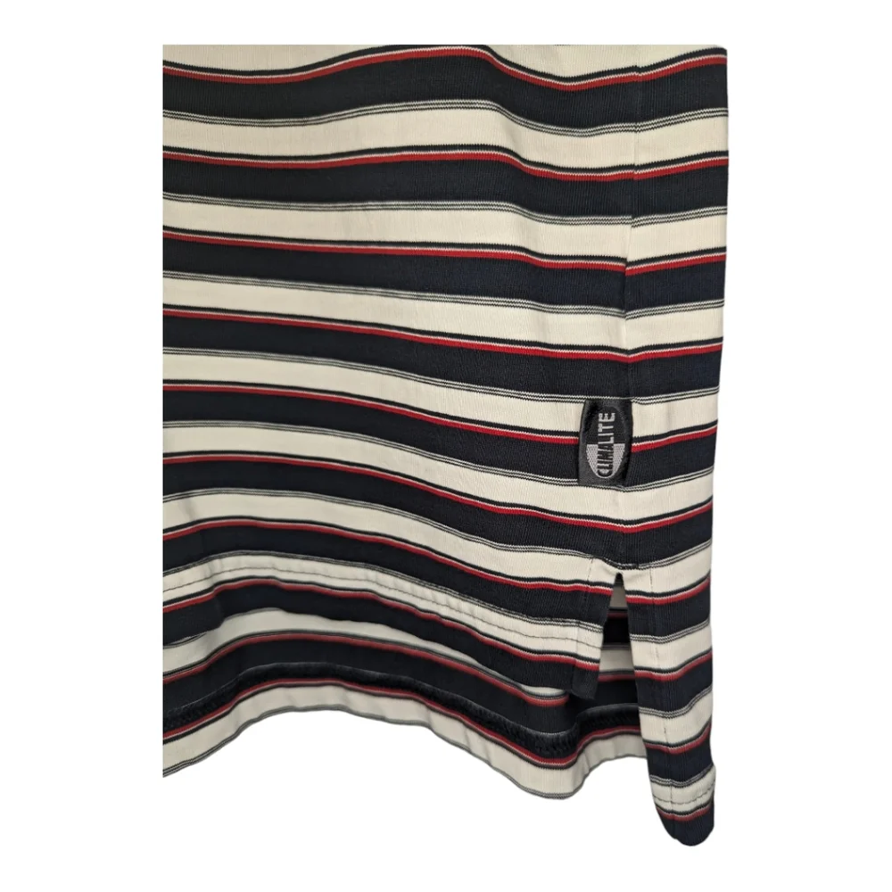 Adidas Lakeland Village Golf Course ClimaLite stripe Polo. Men's large.